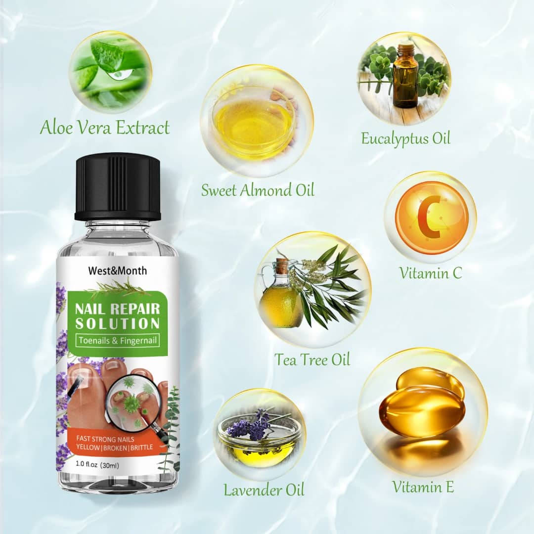 Nail Repair Solution – Ongles abîmés / jaunes / cassants