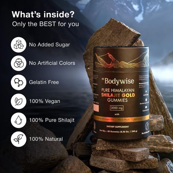 SHILAJIT GUMMIES : 60 unités
