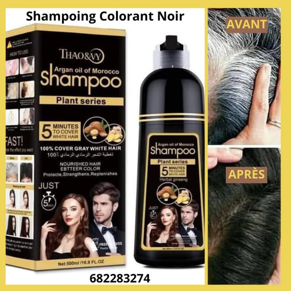 SHAMPOING COLORANT NOIR
