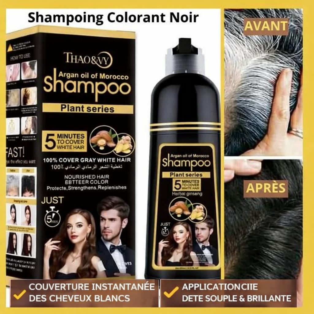 SHAMPOING COLORANT NOIR