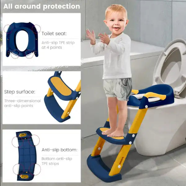Toilette Enfant avec Marches Ajustables