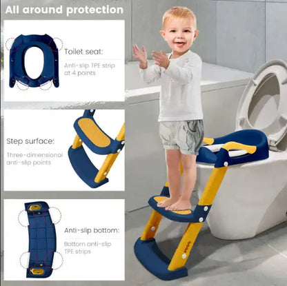 Toilette Enfant avec Marches Ajustables