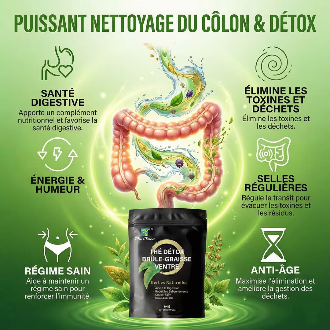 🌿Thé Détox Naturel 🌿 Ventre Plat & Un Colon en Bonne Santé 🌿