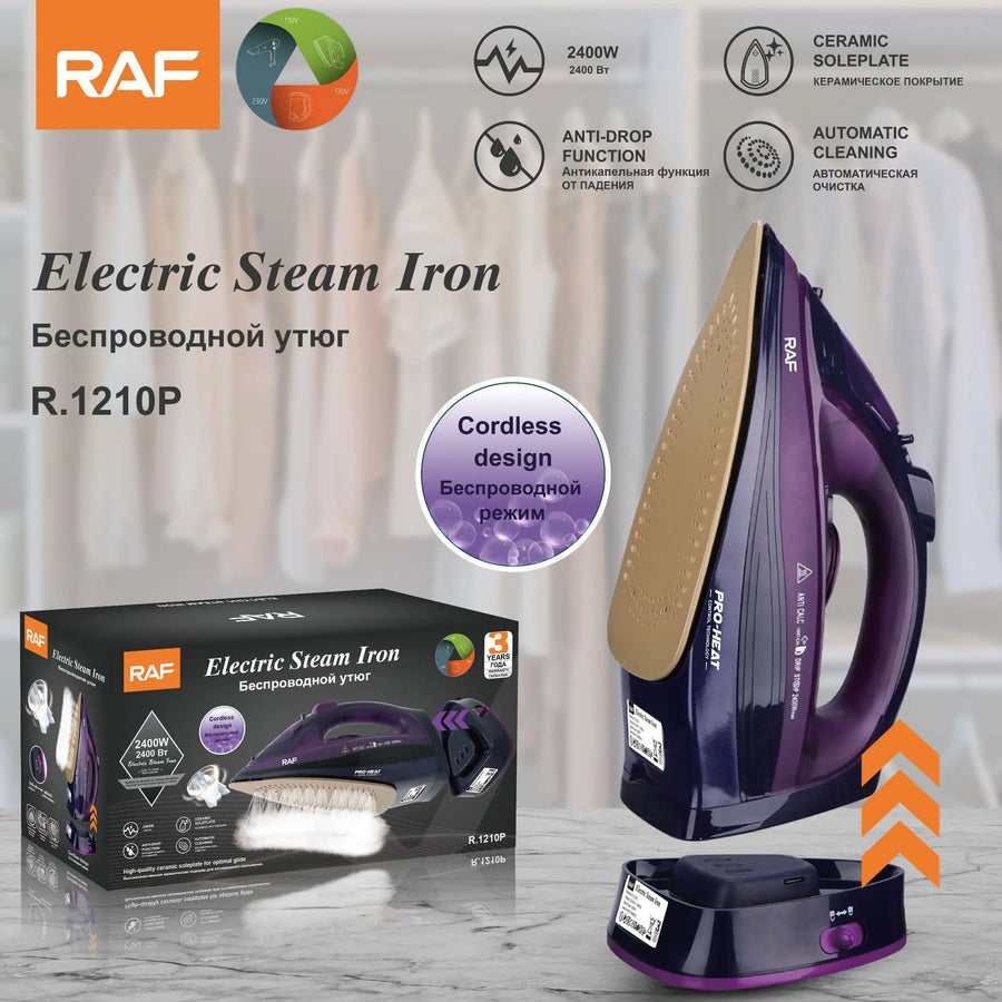 Fer à Repasser Rechargeable et sans fil 2400W