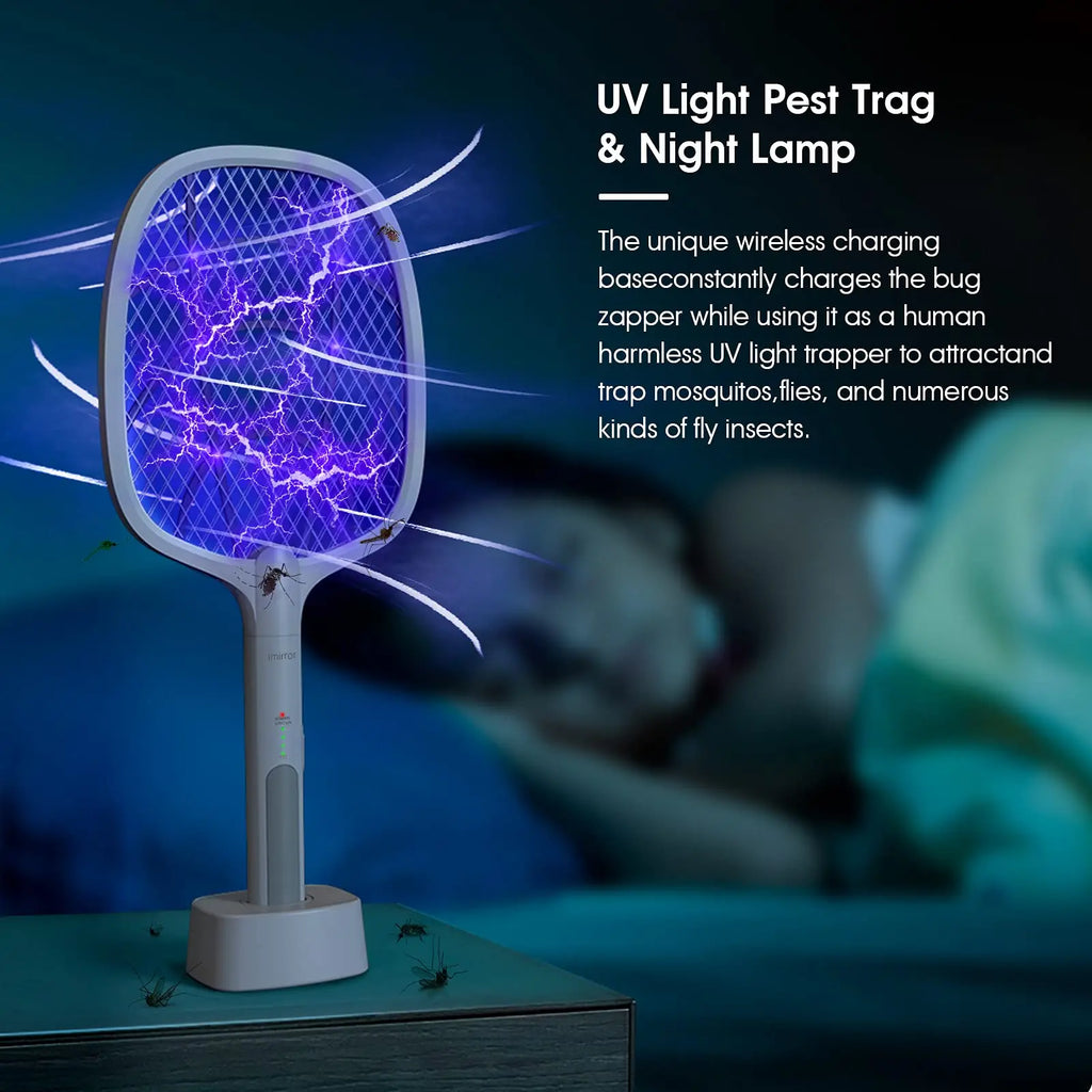 🦟 Raquette Anti-Moustique Rechargeable avec LED