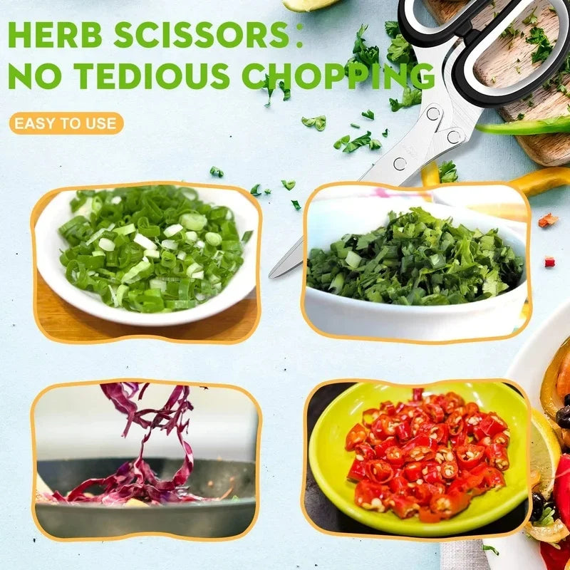 ✂️Ciseaux de Cuisine 5 Lames 🥗