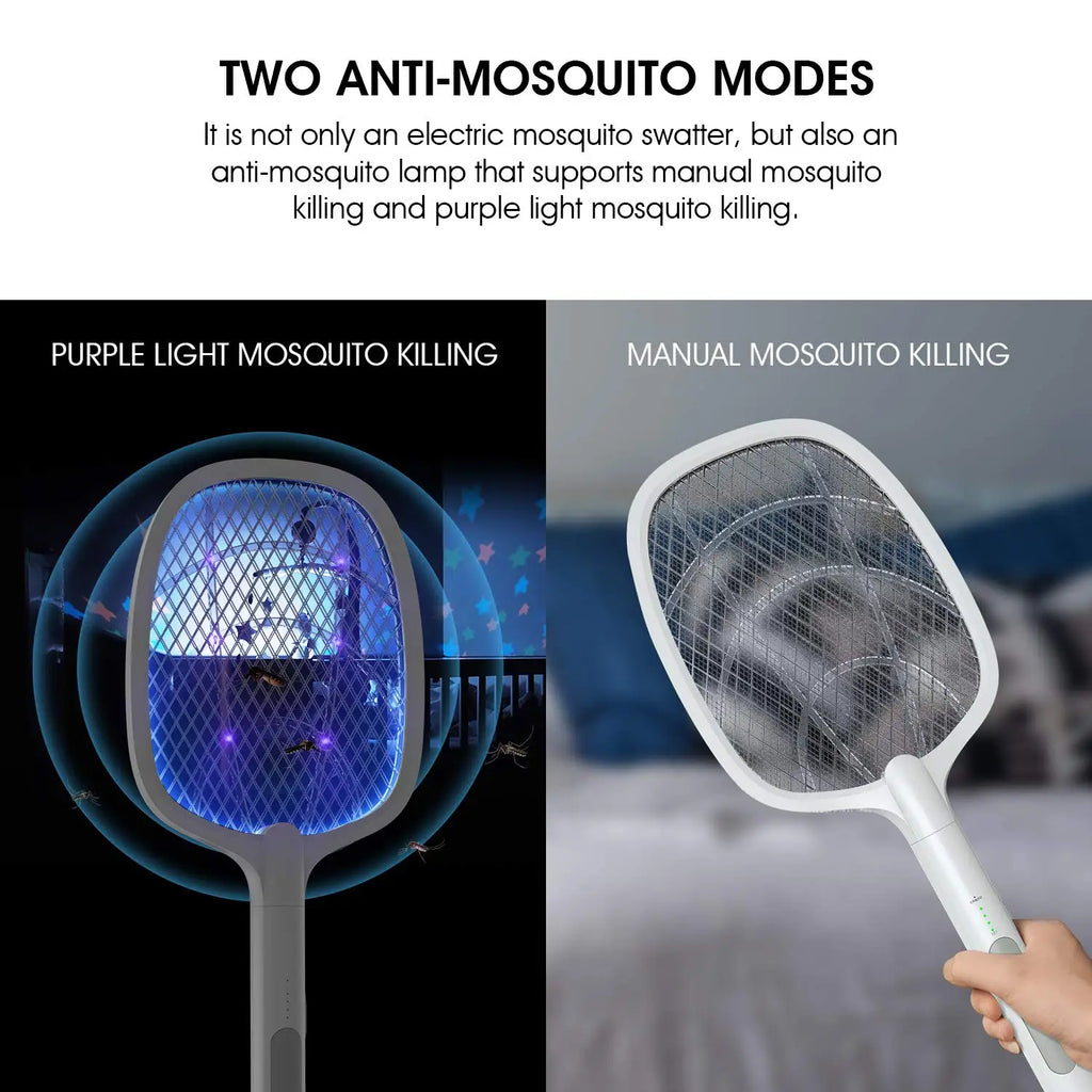 🦟 Raquette Anti-Moustique Rechargeable avec LED