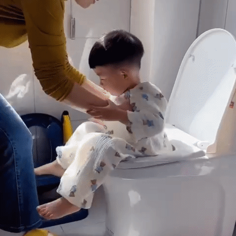 Toilette Enfant avec Marches Ajustables